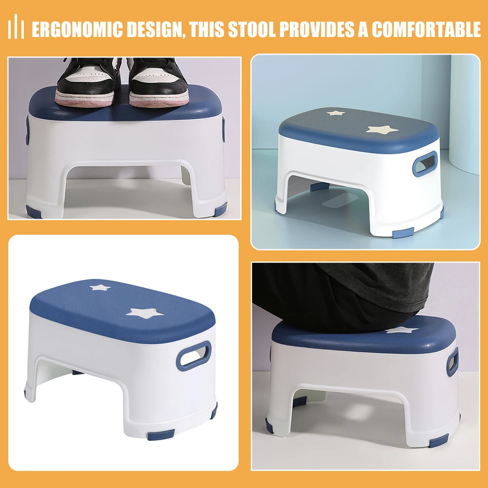 

Ergonomic Anti-Slip Toilet Squatting Potty Stool Adults Sturdy Squatting Footstool Bathroom Step Stool Home Foot
