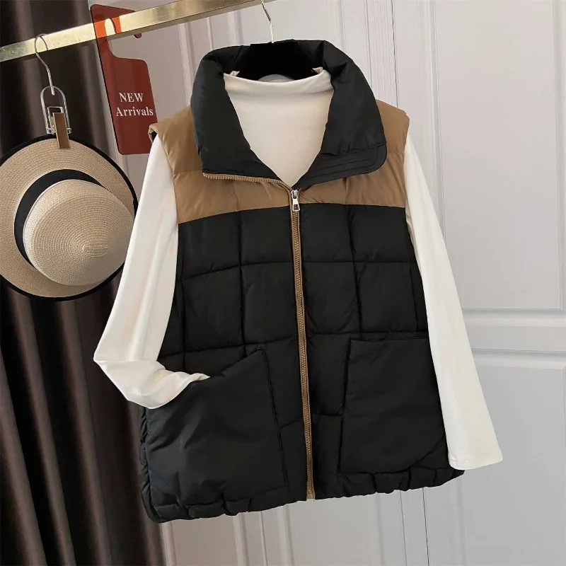 

Cotton Vest for Women in Autumn and Winter Versatile Large Size Loose Fashionable Vest Horse Clip Jacket Trendy