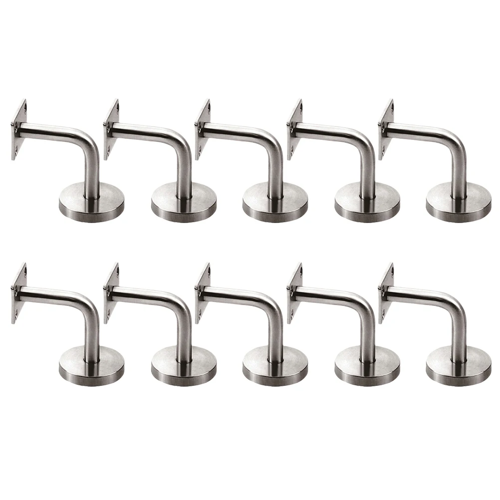 

Staircase Handrail Bracket Brackets for Glass Railings Wall Mount Support Porch Hardware Riser Stairs Steel