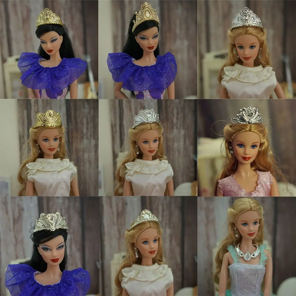 Neue Puppe Baby 1/6 1/3 1/12 Halsketten Kronen Armband Puppe Party Ohrring Schmuck Kleidung Zubehör Mädchen Geschenk Spielzeug