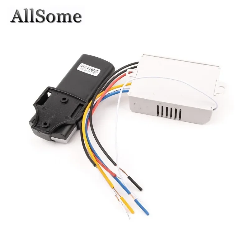 Allsome 3 Way Port ON/OFF Wireless Digital RF Remote Control Switch Receiver Transmitter For Light Lamp 220V HT034+
