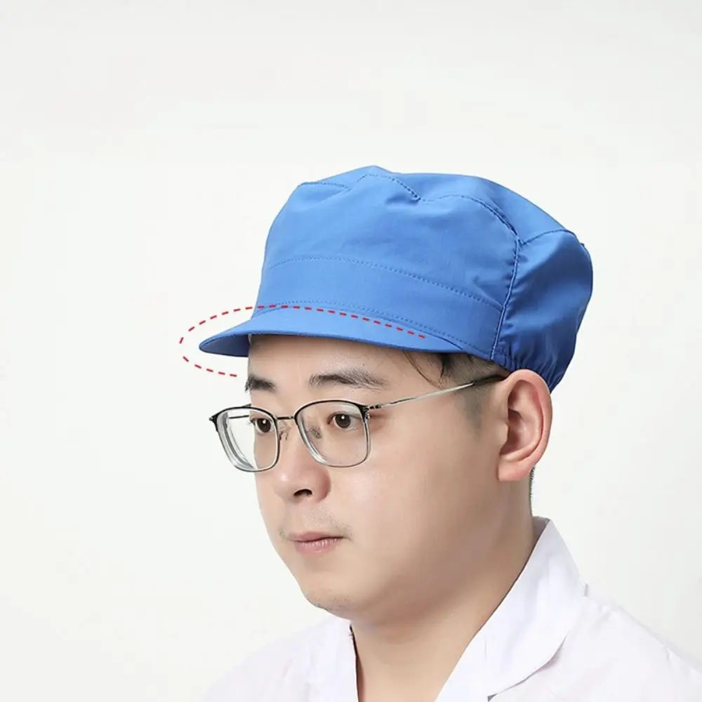 Cloth Work Hat Breathable Mesh Food Service Cooking Hygienic Cap Smoke-proof Dust Work Wear Chef Hat Hotel Restaurants