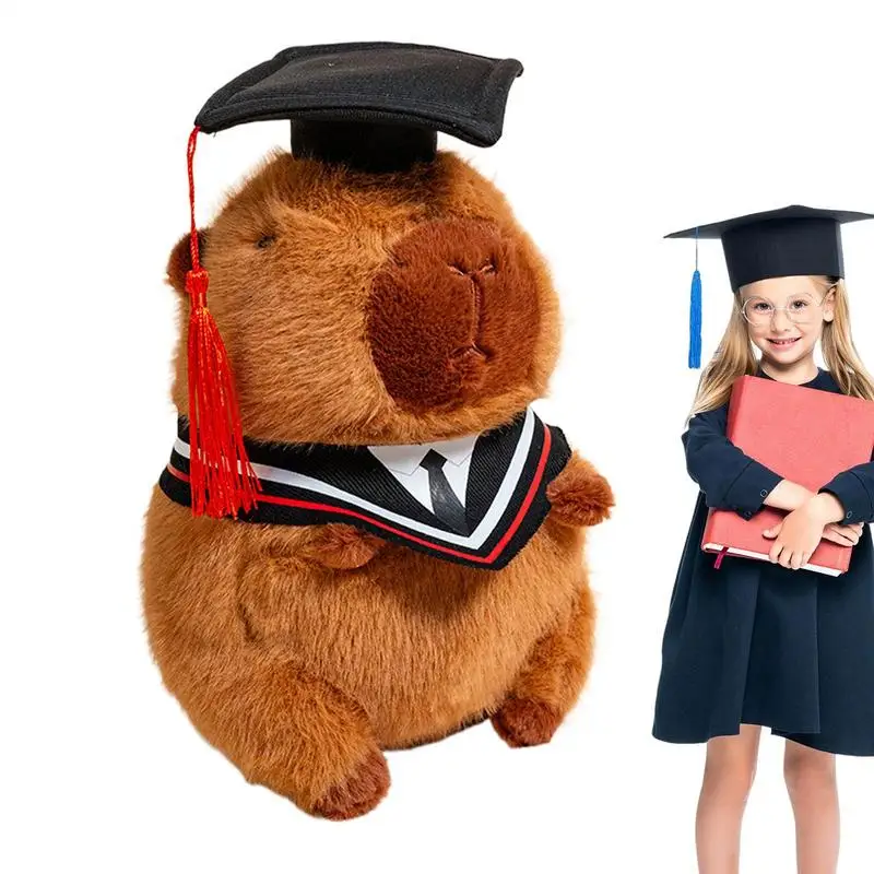 

Graduation Plush 2025 Capybara Keepsake Stuffed Keepsake Plush With Hat For Friends College Graduation Students Dorm Room Decor