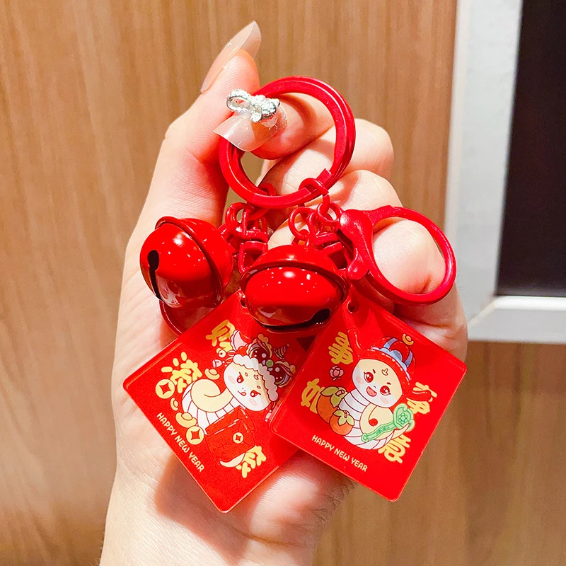 Cartoon Cute Snake Year Keychain Creative Exquisite Zodiac Snake Keychain Pendant Fashion Backpack Decoration Accessories Gifts image 2