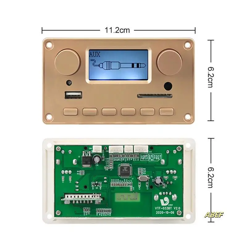 Беспроводной Bluetooth аудиоплеер MP3-декодер ЖК-дисплей Bluetooth аудио модуль автомобильные аксессуары