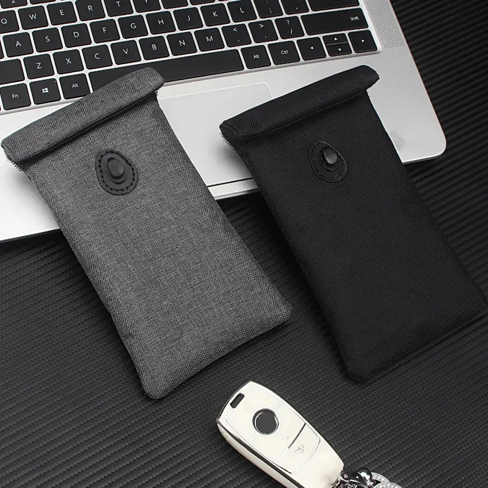 Bolsa de blindaje de señal de llave de coche para teléfono móvil RFID, Anti escaneo, información RFID