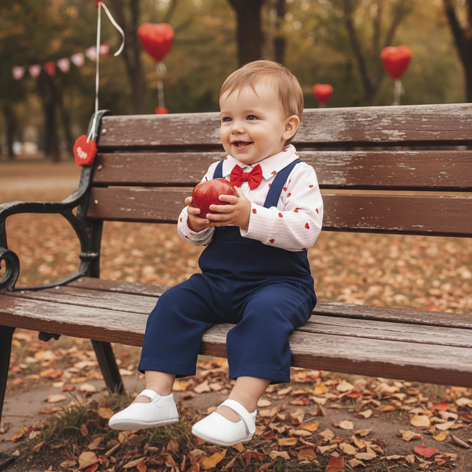 الرضع الصبي شهم 2 قطعة الزي طويلة الأكمام التلبيب الرقبة العلوي زر ربطة ديكور قميص رومبير وسراويل الحمالة