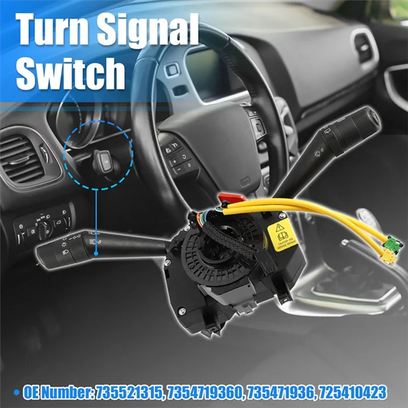 

735521315 735471936 Steering Column Switch Combination Wiper Indicator Light Headlight Switch For Fiat Grande Punto Evo-AS55