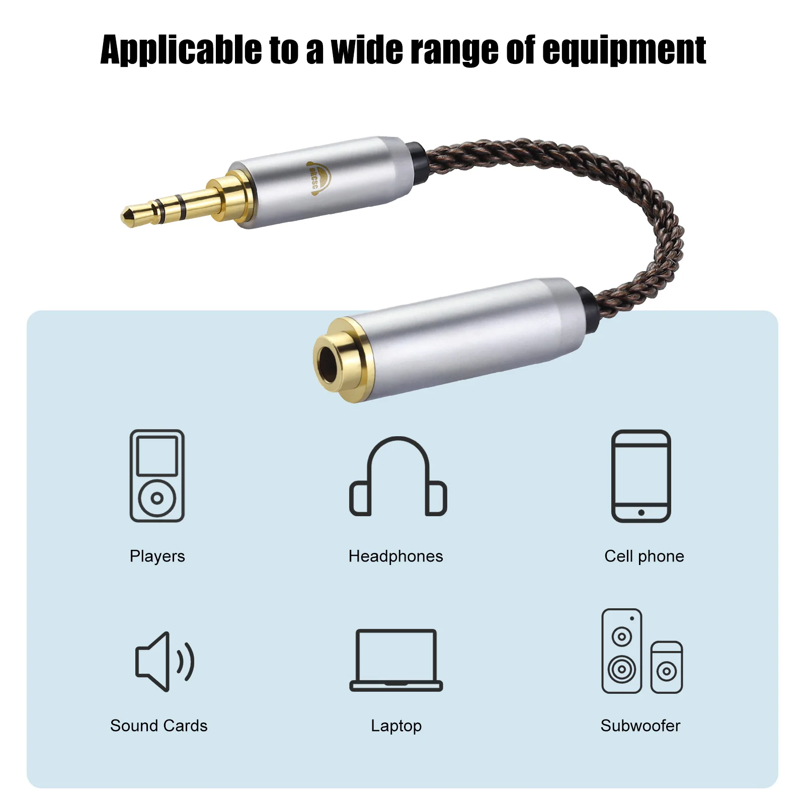 Kabel Audio Oktsc HIFI 2.5mm 3.5mm 4.4mm męski do 2.5mm 3.5mm 4.4mm kobiece słuchawki konwersja słuchawki kabel Adapter