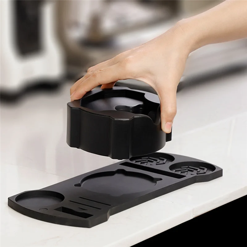 

ABVI-Coffee Machine Handle Accessories 51/54/58Mm Universal Silicone Handle Powder Dispenser Powder Dispenser Needle Seat Suppor