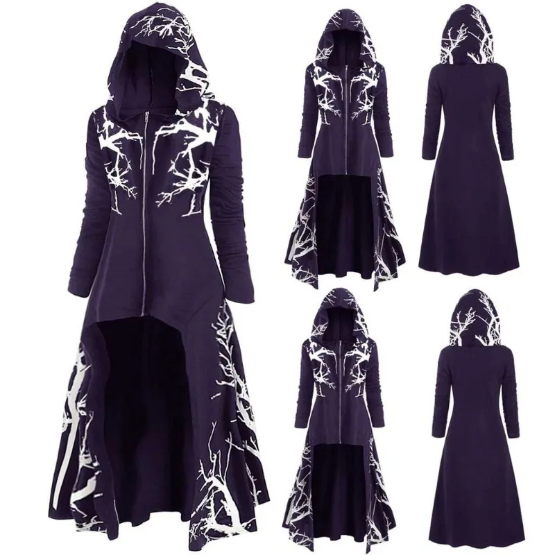 2023 New Arrival Oktoberfest Cosplay Costume - Irregular Print Long Sleeved Cape