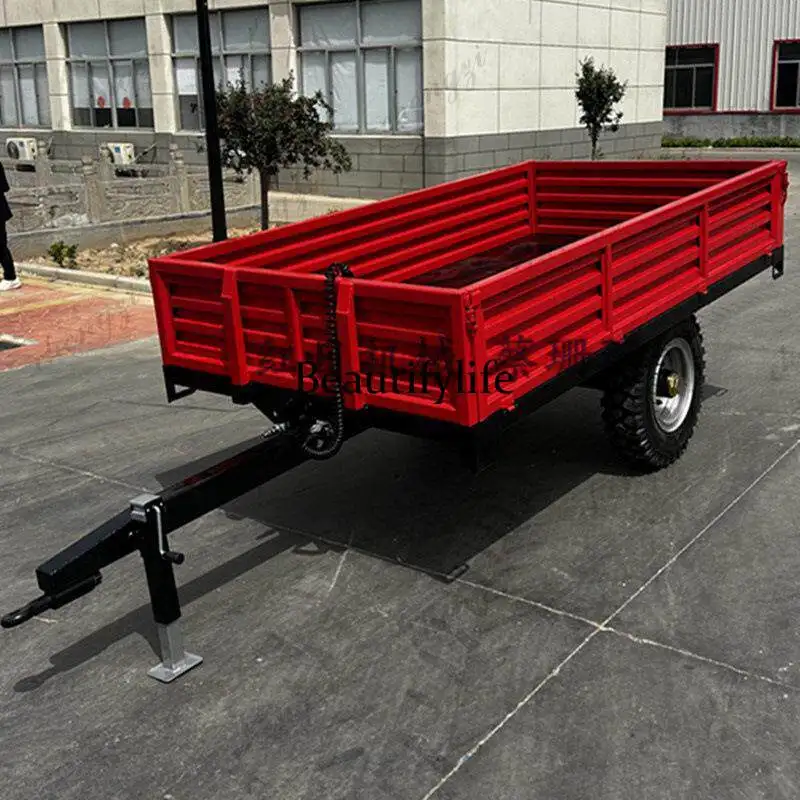 

A81 Agricultural Machinery Flat Truck Grain Transport Trailer Backflip Self-unloading Grain Sugarcane Transport Trailer