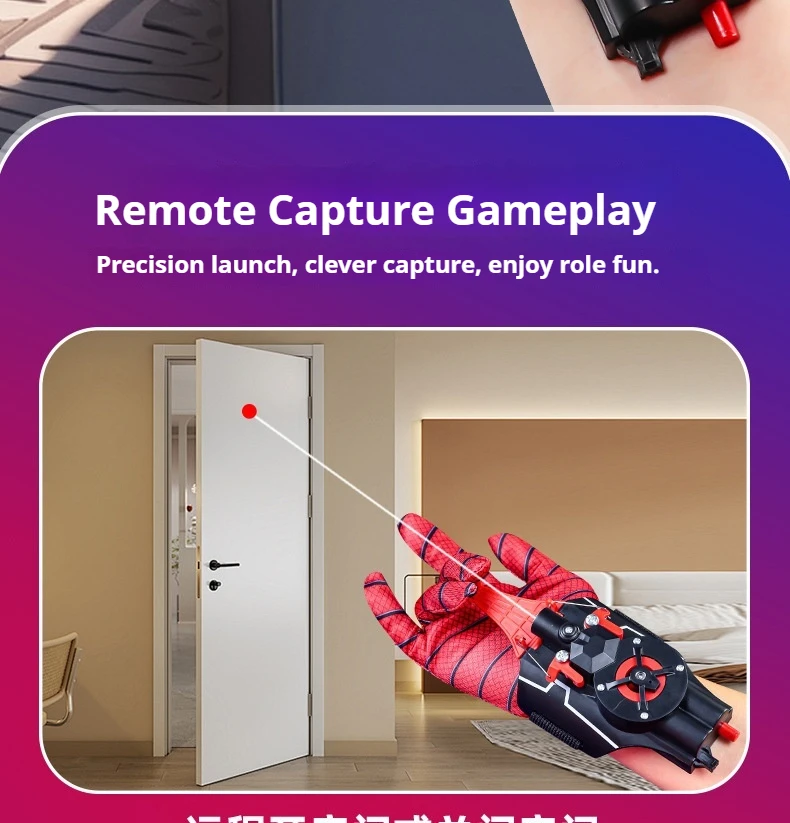 Neue Spider-Man Spinnennetz-Launcher Spielzeuge Spiderman Netz-Shooter Cosplay Modell ML Legends Webshooter Handschuhe Zubehör Geschenk für Kinder – Detail 5