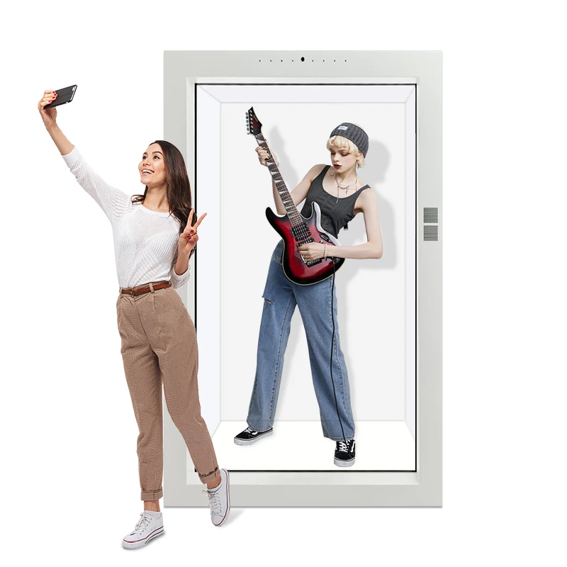 Indoor AI 3D Hologram Display Interactive Holographic showcase Transparent Lcd Box Digital Human Holobox
