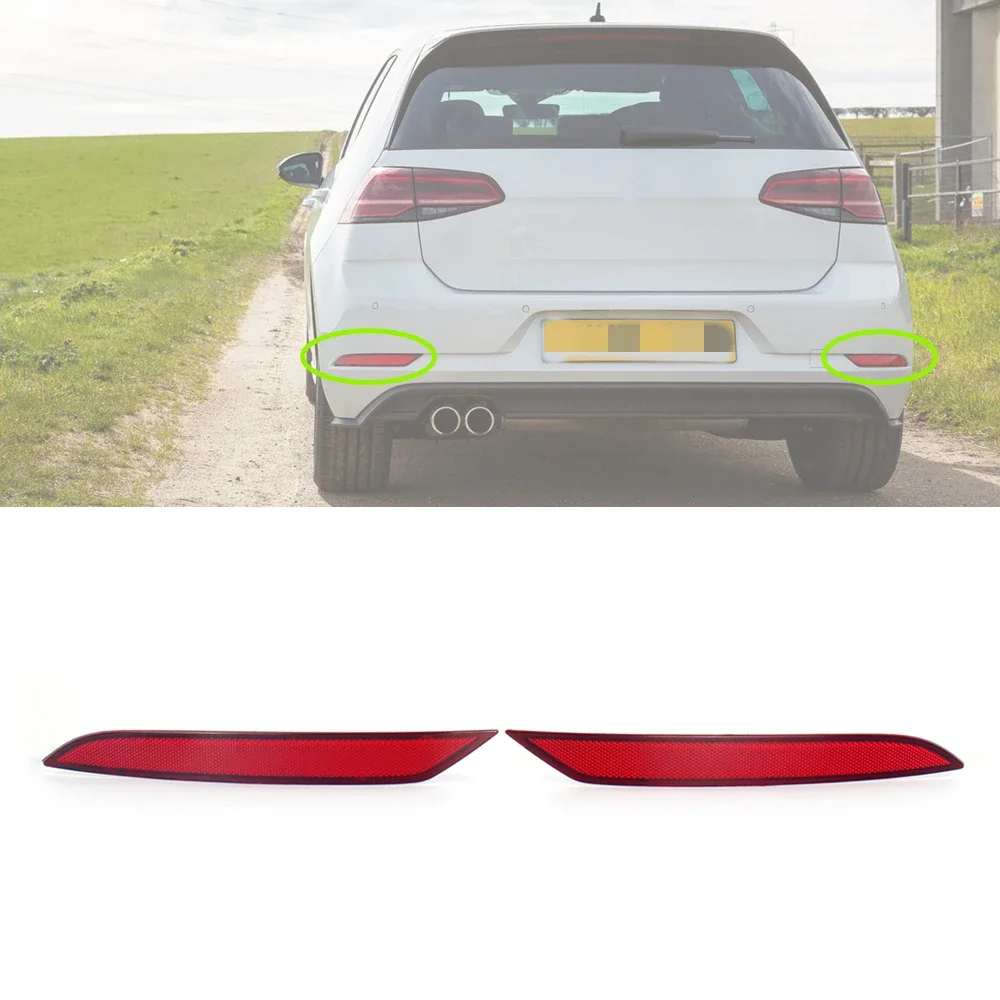 Bumper Light For VW Golf 7.5 2017 2018 2019 2020 Car-Styling Rear Bumper Reflector Light 5GG945105B/5GG945106B