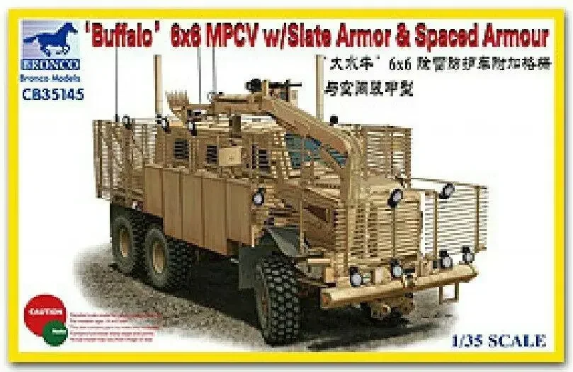 Bronco CB35145 1/35 Buffalo 6x6 MPCV w/Slat Armour & Spaced Armour