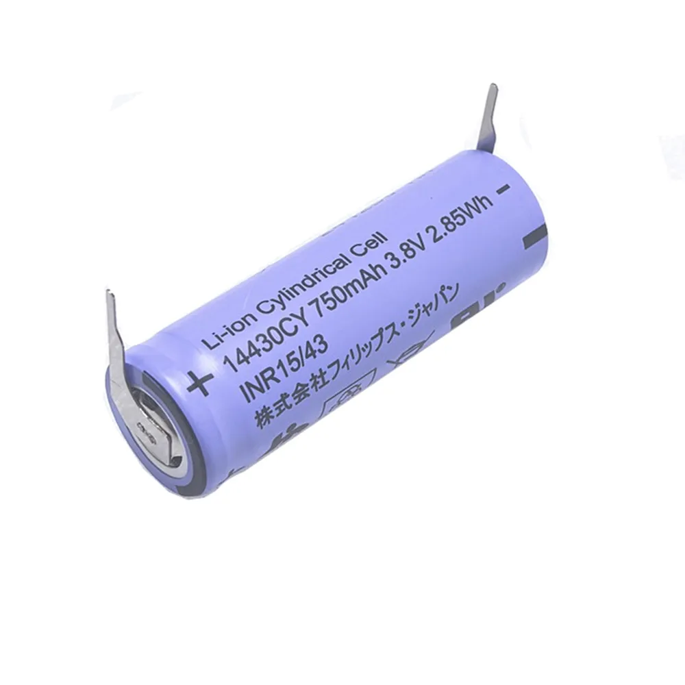

3.8V 750mAh 14430CY 14430 Lithium Rechargeable Battery For Philips Panasonic Braun Electric Shaver Toothbrush Wireless Mouse