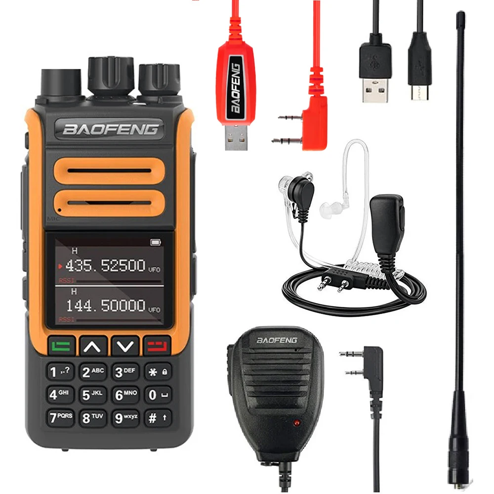 Oficjalny sklep Baofeng BF-1802 Walkie Talkie 2200 mah 5 W trójzakresowy 220-260 mhz bezprzewodowa częstotliwość kopiowania radio FM NOAA 999 kanałów