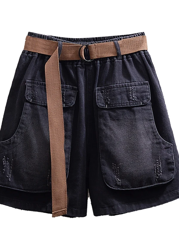 High Waist Wide Leg Jeans orts Women's Summer Casual Straight Cut Thin Fabric plus Size Faion Comfortable Pants