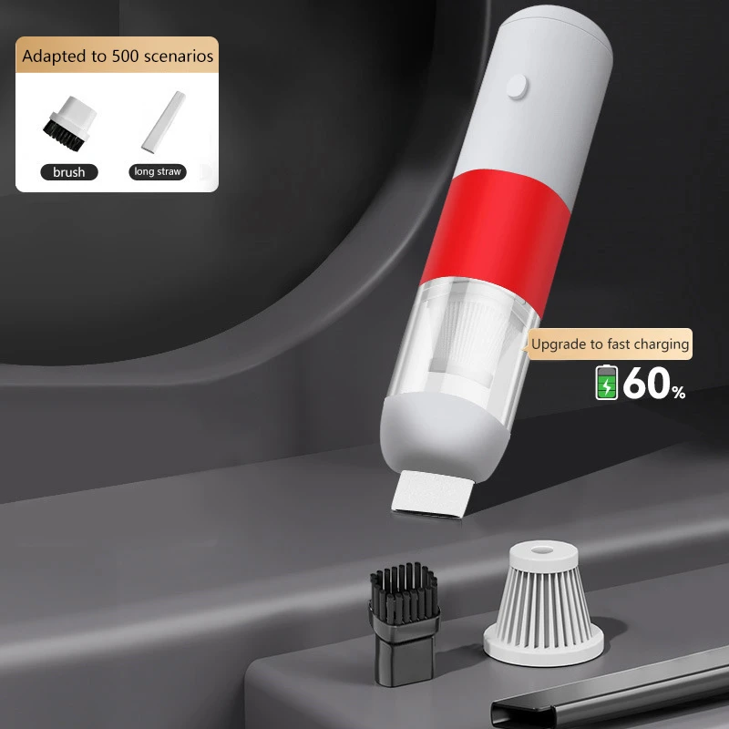 Car Vacuum Cleaner With Super Strong Suction Power, Wireless Handheld Small Portable Vacuum Cleaner For Cars