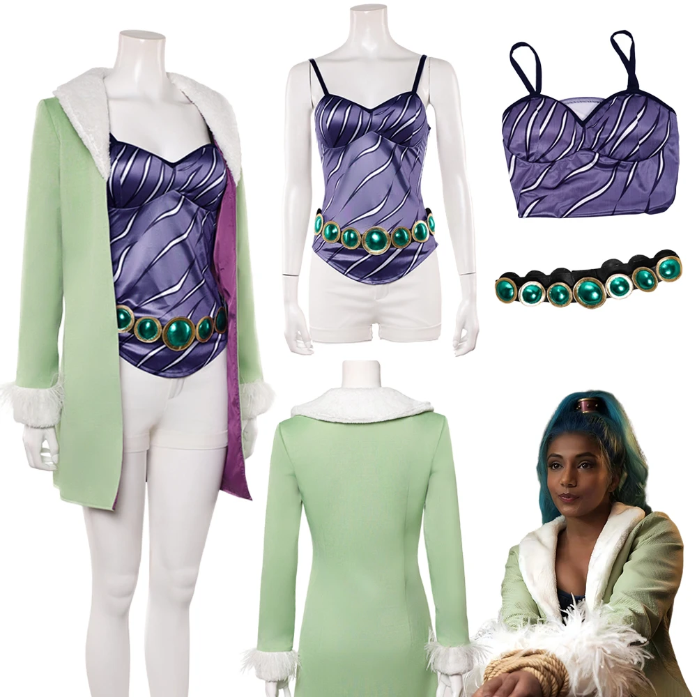 

Костюм для косплея «Пиратка Фантазия: Мисс Нефертари Виви» 2026, женский пиратский костюм для телесериалов, карнавальный наряд на Хэллоуин