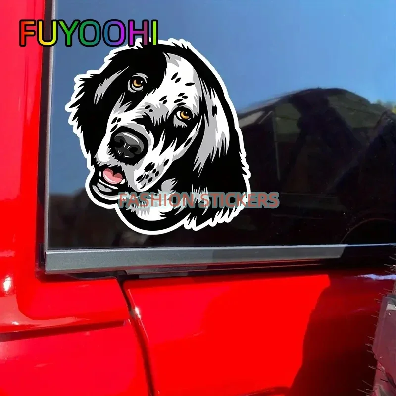 FUYOOHI Cool Border Collie Creative Vinyl Waterproof Decals for Cars, Laptops, Walls Windows, Bumper Sticker Accessories