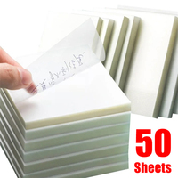 50Sheets Creative Waterproof Transparent PET Posted It Sticky Note Pads Notepads Posits for School Stationery Office Supplies