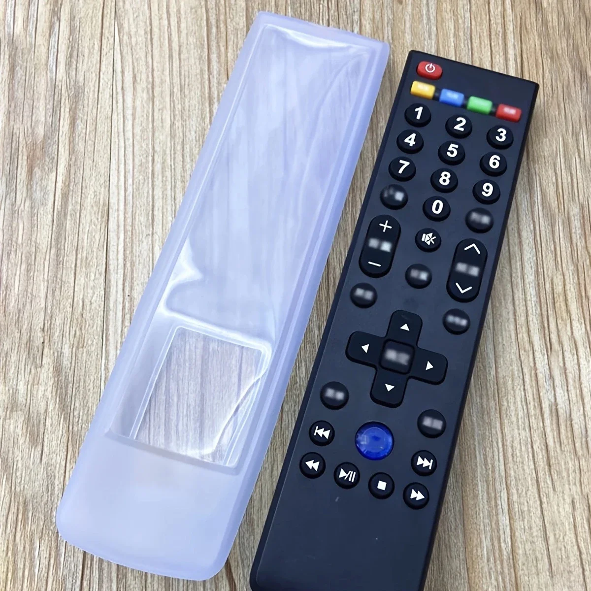 1pc Silicone Cover Case, Transparent Remote Control Cover For TV Air Conditioner, Dustproof Protective Case