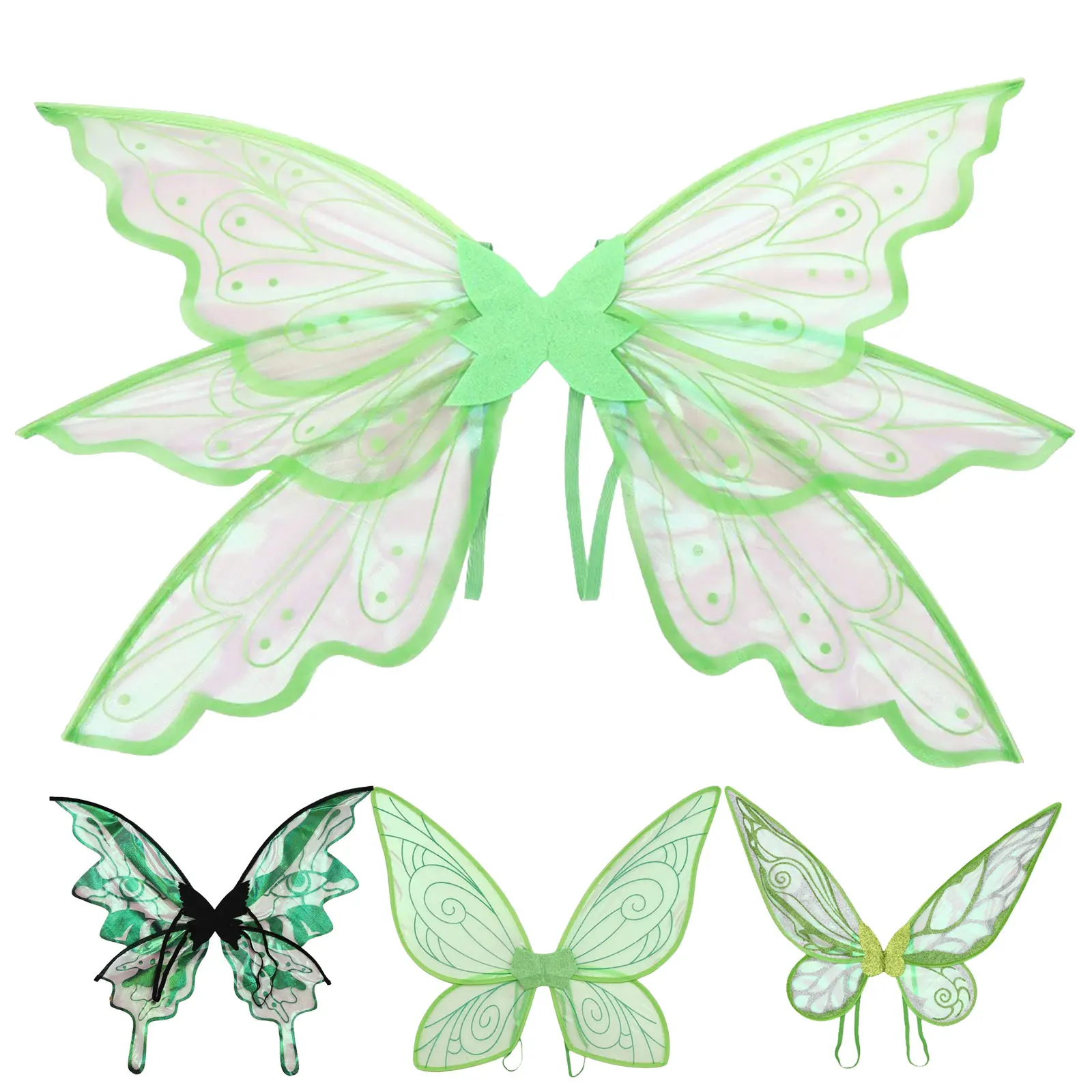 

Xmas Gift Fairy Wings Halloween Costume Accessories Party Favor Cosplay Princess Dress-Up Wings Butterfly Cicada Wing Fairy Wing
