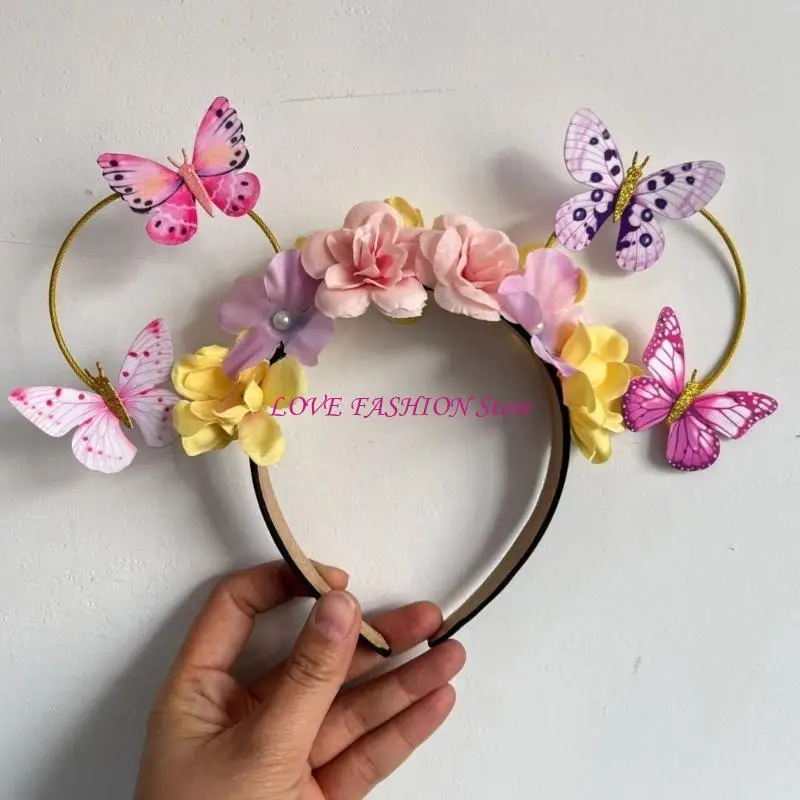 Coloridas diademas flores para niños adecuados para diversos eventos Party graduación Y166