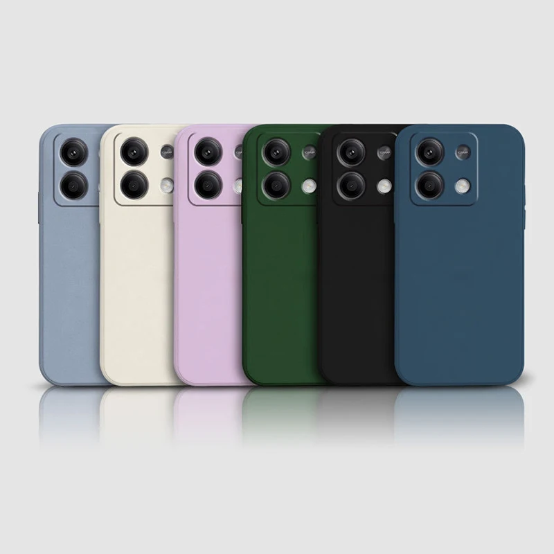 Square Liquid Silicone Phone Case For Xiaomi Pocophone POCO 