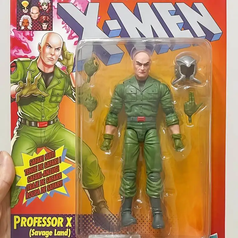 

Original Marvel Comics The Uncanny X-Men Professor X Savage Land 6-Inch Movable Doll Hanging Card Anime Figure Model Gifts Toy