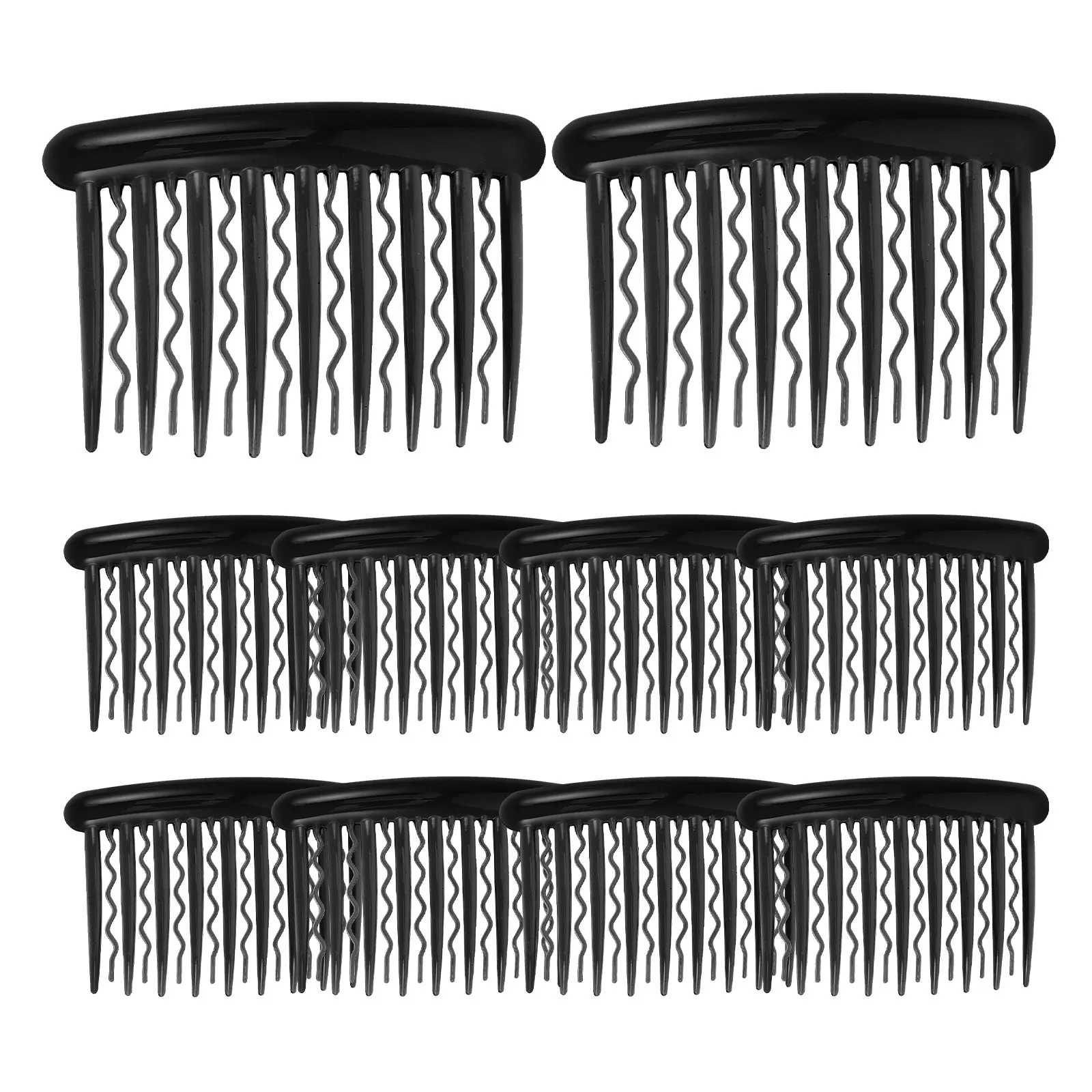 24 pcs Bridal Hair Twist Combs with Teeth for Veil and Side Waves – Wedding Hair Clips