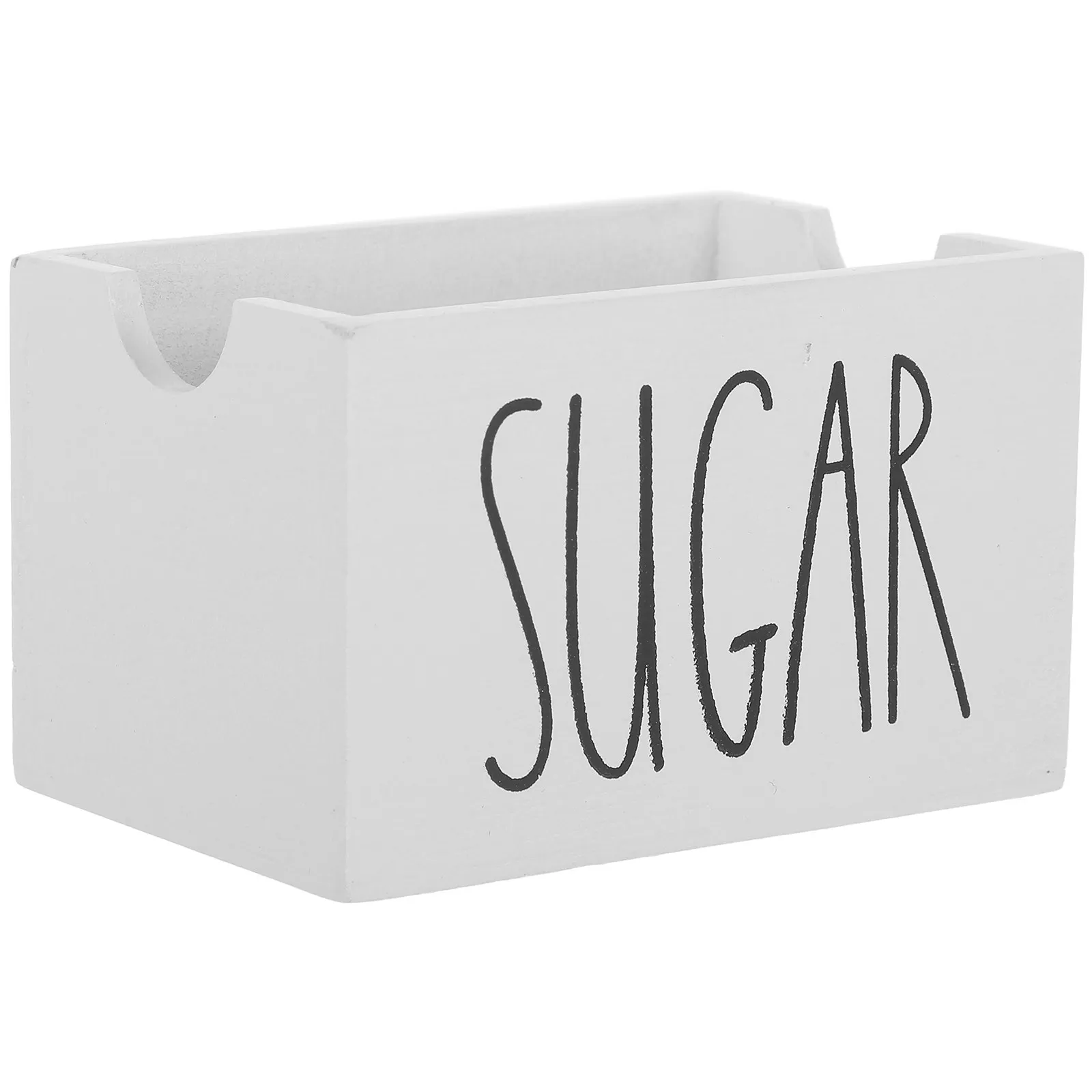 Wooden Sugar Packet Cube Holder Coffee Tea Bag Organizer Farmhouse Sugar Bag Container Table Office Hotel Restaurant Storage Box
