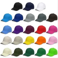 Homens Mulheres Multiple Color Baseball Cap Peaked Cap Cor sólida Ajustável Unisex Verão Pai Chapéu Atacado Chapéus Chapéus para Homens