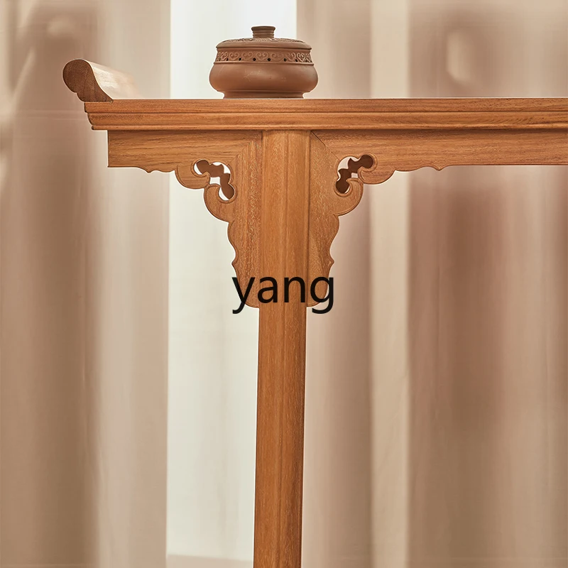 LMM strip case refined grinding log strip few solid wood table Buddhist platform small warping head case