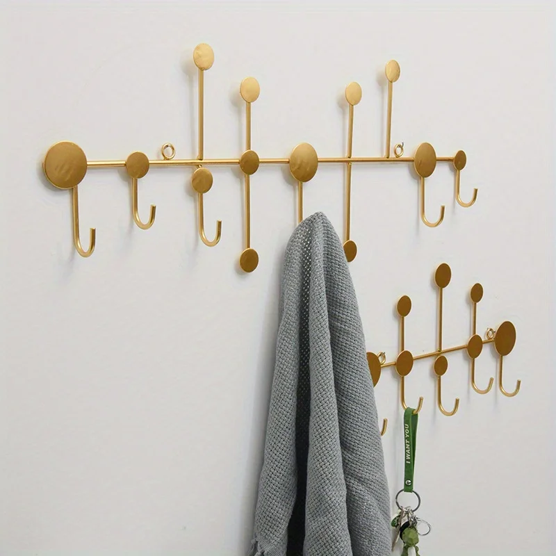 Scandinavian Creative Hooks Key Rack Entryway Wall Hanging Storage No Punching Decorative Fitting Room Wall Coat Racks