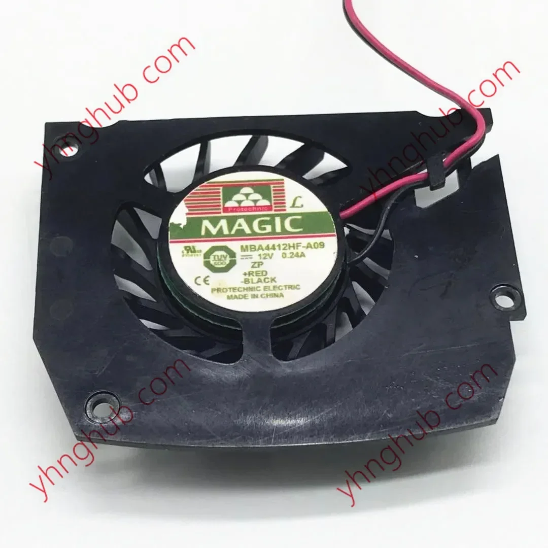 Magic MBA4412HF-A09 DC 12V 0.24A 2-Wire Server Frameless Cooling Fan