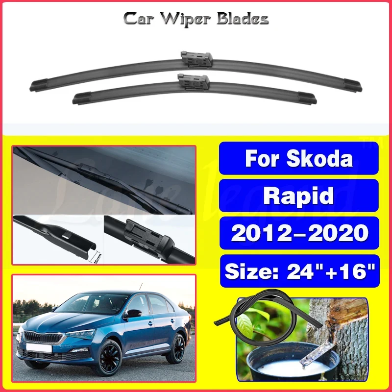 

Wiper Front Wiper Blades For Skoda Rapid 2012 2013 2014 2015 2016 2017 2018 2019 2020 Windshield Windscreen Front Window 24"+16"