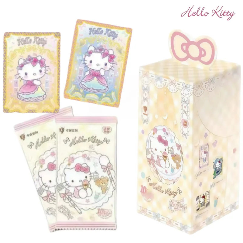 Carte ufficiali originali Sanrio Hello Kitty Fantasy Travel Polaroid Series Anime Regali per festival periferici Scatola originale giocattolo
