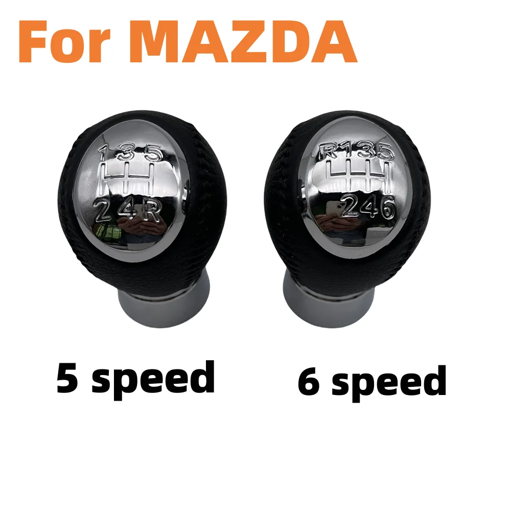 5 6-Speed Car Gear Shift Knob For MAZDA 323/323F BJ 626 GF/GW 6 GG/GY 5 CR 3 BK MPV XEDOS 6 RX-8