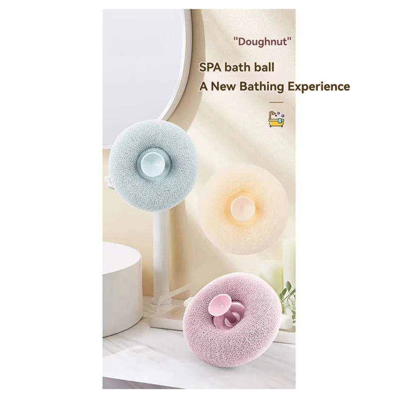 

AT43-Присоска Шарик для ванны двойного назначения для купания и чистки ванны Цветочное мягкое пузырьковое банное полотенце