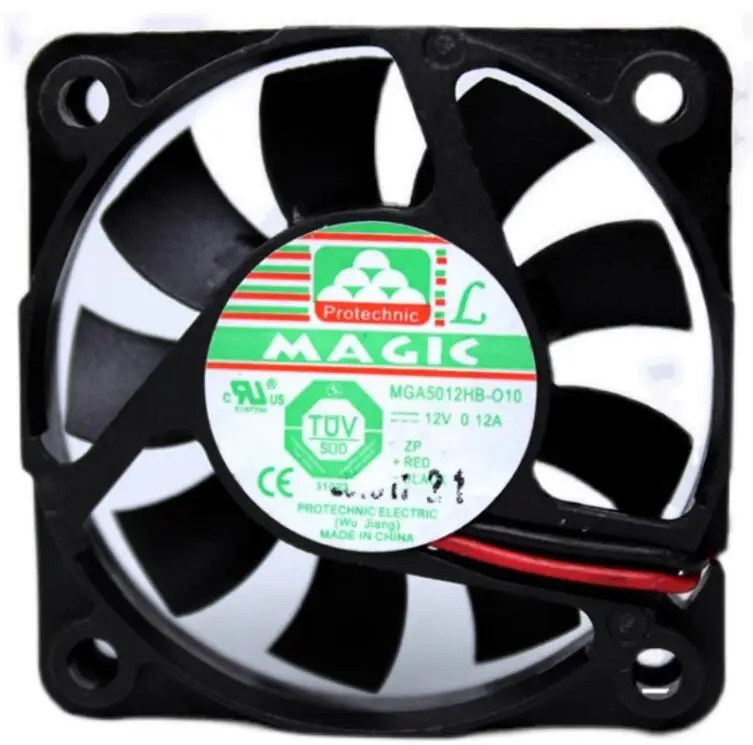 Magic-2線式サーバー冷却ファン、MGA5012HB-010、dc 12v、0.12a、50x50x10mm