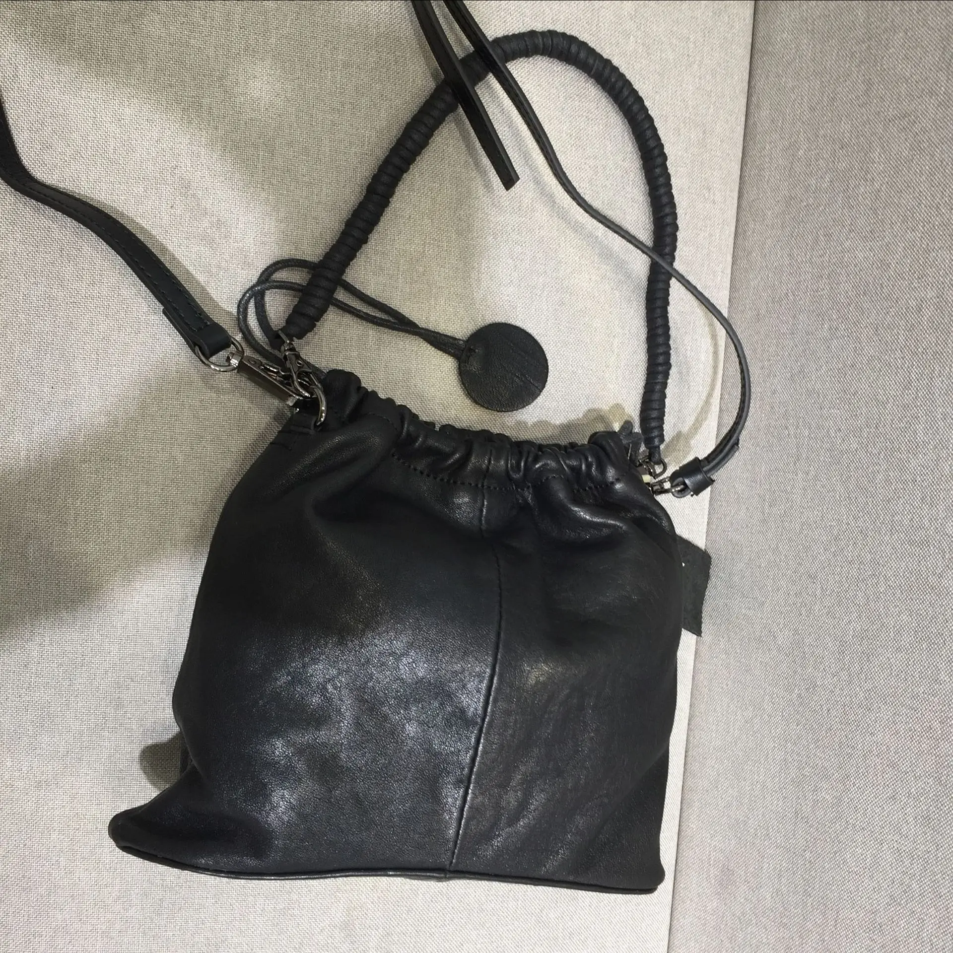 

Vintage genuine leather top layer cowhide handmade women's shoulder bag crossbody bag handbag small bag