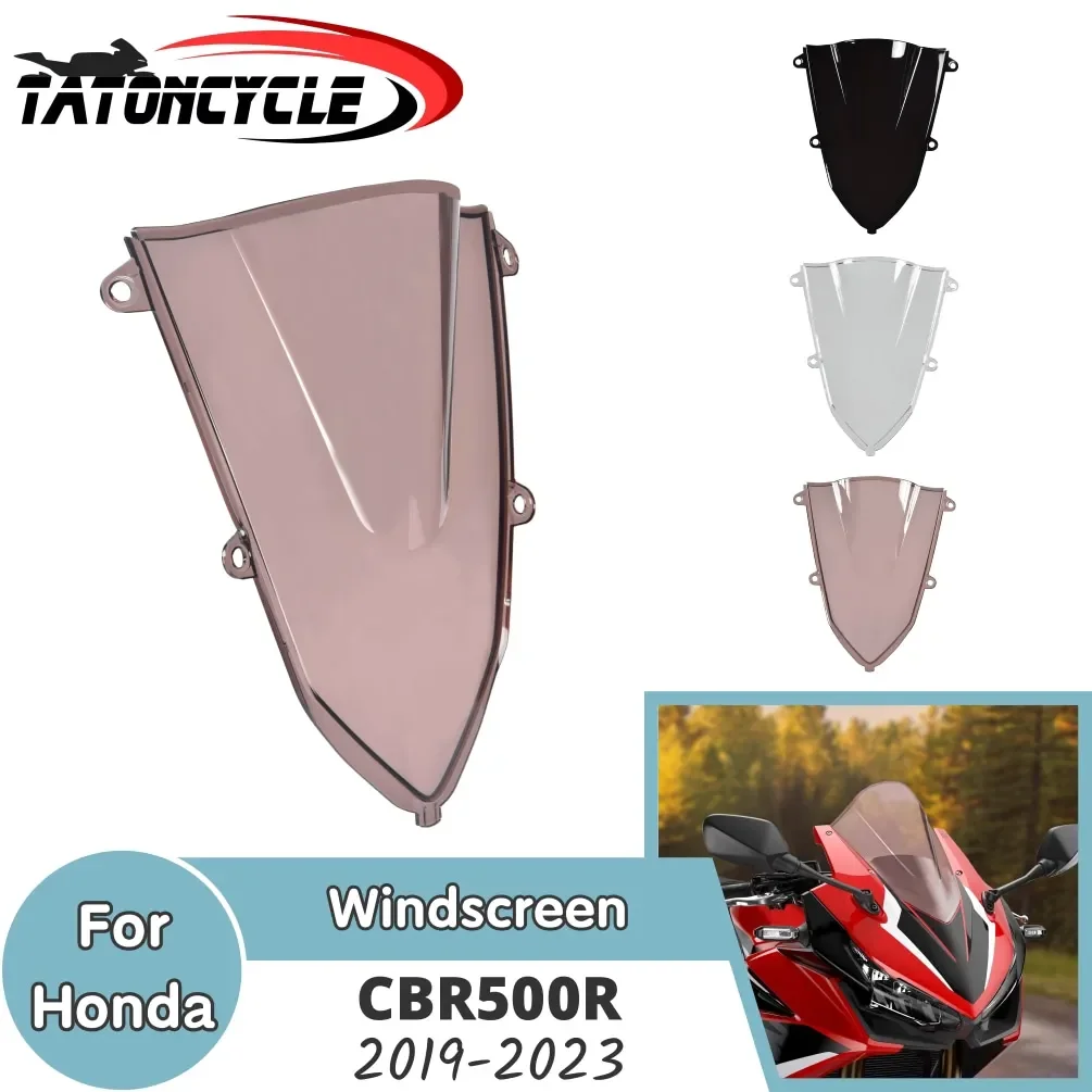 

Motorcycle Windscreen Windshield for Honda CBR500R CBR 500R CBR500 R 2019-2023 Front Flyscreen Wind Deflector Screen Accessories