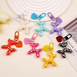 Fashion Car Keychain Punk Y2K Balloon Dog Keyring for Women Bag Pendant Jewelry Trinket Girl Key Ring Keychain Accessories 열쇠고리