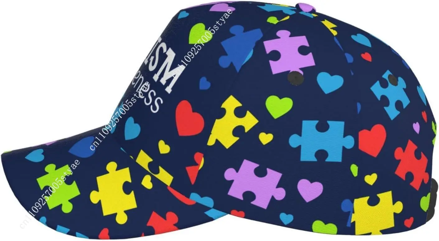 Autism Hats Men Women Autism Awareness Baseball Cap Fashion Sunhat Adjustable Hip Hop Dad Hats Trucker Caps Casual Snapback Hat 4