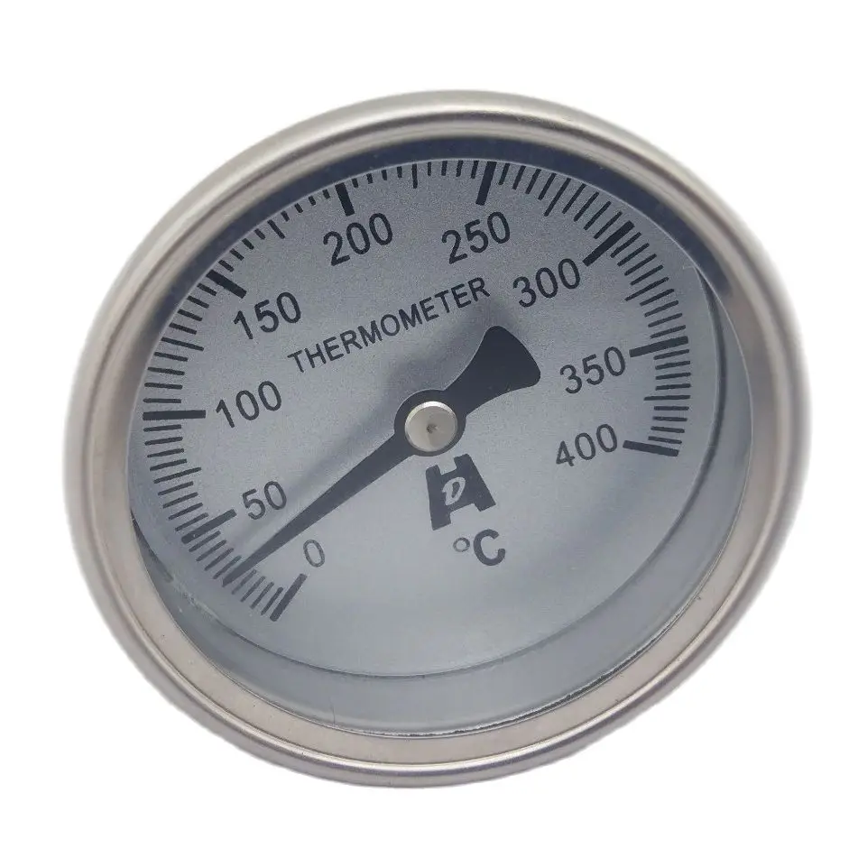 HD Stainless Steel bi-metallic Thermometer 0-400 degrees,and 500 degrees M14*2 Thread WSS-303