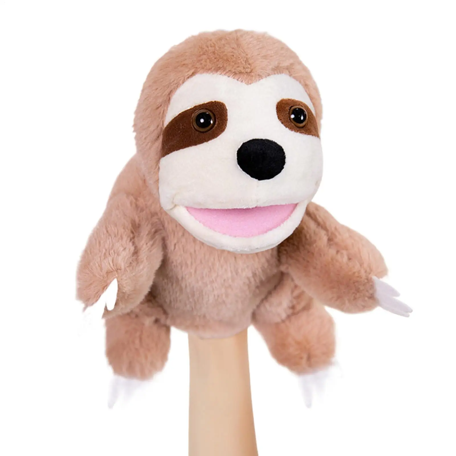 Animal Puppets Cute Soft Interactive Plush Toy with Open Mouth Kids Animal Puppets for Children Boys Girls Family Friends