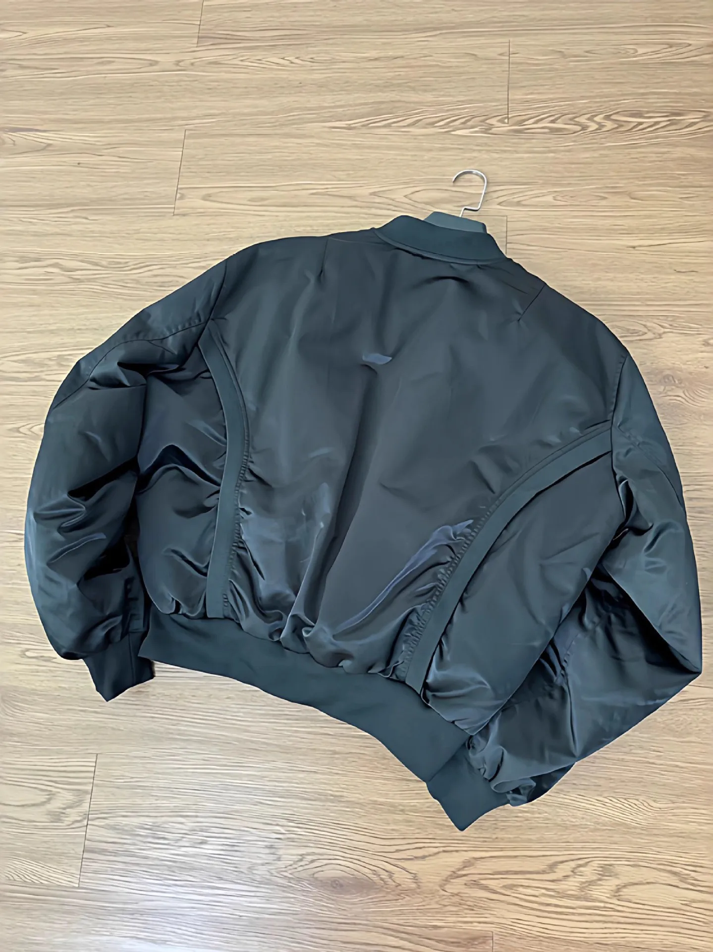 

Men's Bomber Jaet Winter Thi Warm Cotton Pilot ort Coat Loose Fit Youthful Polyester Fiber Fill Ox Cloth Long Sve